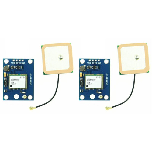 2X GY-NEO-6MV2 NEO-6M GPS Module with Flight Control EEPROM MWC APM2.5 Large Antenna