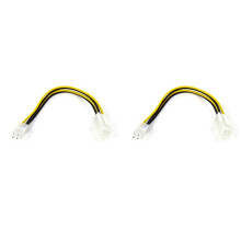 2 PZ 20 cm 4 Pin Power ATX 4 Pin Maschio un Femmina PC Cavo di Prolunga di Alimentazione Della CPU 4 Pin Adattatore del Connettore per La Scheda Madre
