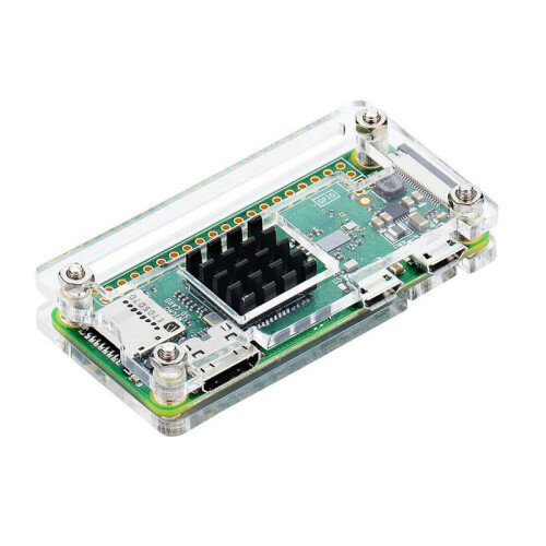 4X Acryl Fall 4 in 1 Kit für Raspberry Pi Zero W und Pi Zero mit Kühl Körper 1