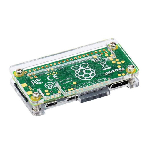 4X Acrylic Case 4 in 1 Kit for Raspberry Pi Zero W and Pi Zero with Heat Sink