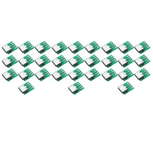 30 PCS TYPE-C USB3.1 16 Pin Fêmea para 2.54Mm Tipo C Conector 16P Adaptador Teste Placa PCB Placa Soquete para Transferência de Dados