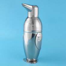 4X 500Ml Cocktail Shaker, Penguin Stainless Steel Bar Bartender Drink Mixer Shaker Pot,Wine Bottle