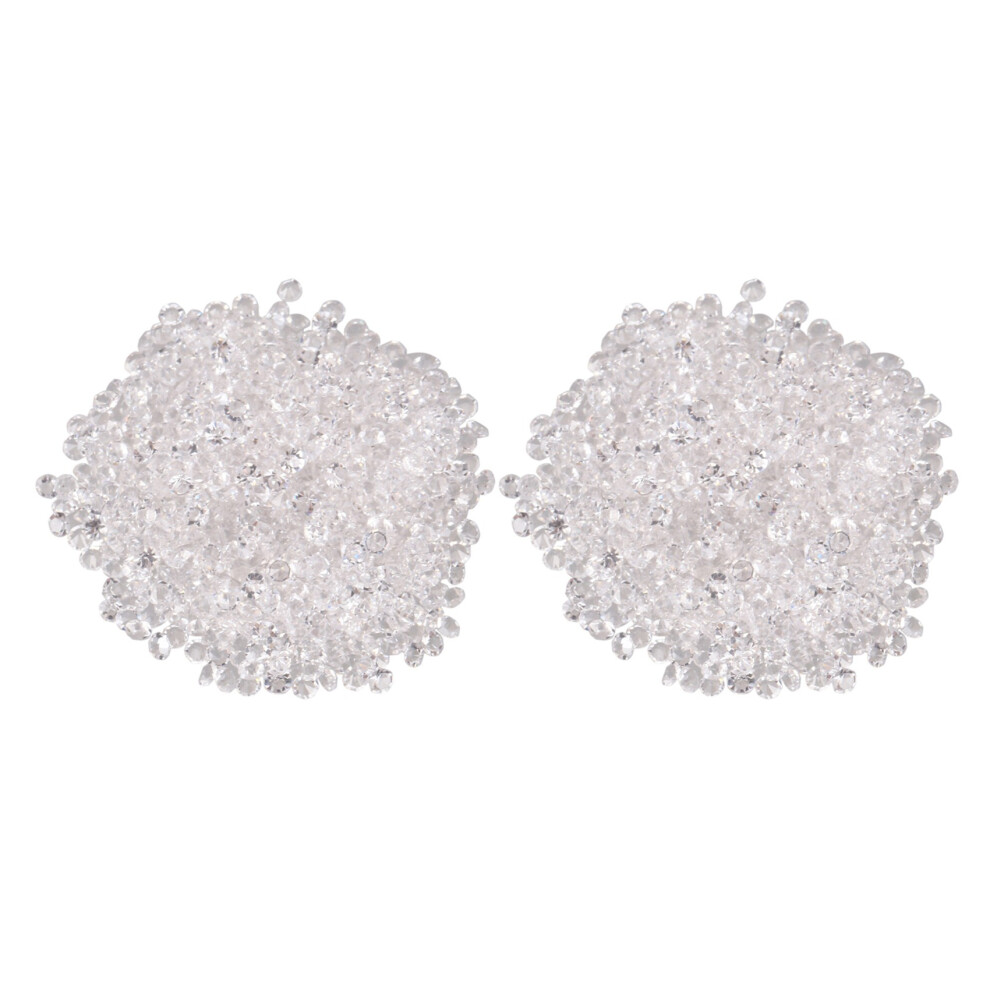 2880Pcs Micro-Diamond DIY Nails Rhinestones Crystal Flat Back Non Hotfix Rhinestones Need Glue White