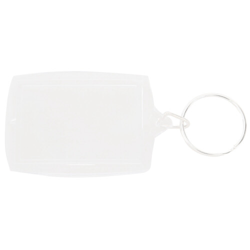 20Pcs Transparent Blank Insert Photo Picture Frame Key Ring Split Keychain 1