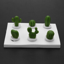 24 Stücke Süße Kaktus KüHlschrank Magnete,Dekorative KüHlschrank Magnet Locker Magnet,Trocken LöSchen Board Magnet