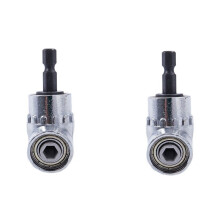 2X Nova Broca Hexagonal de ExtensãO de 105 Graus 1/4 de Polegada AjustáVel Bit Sextavada Chave de Fenda Chave de Fenda Suporte Adaptador Ferramentas