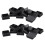 50mm x 50mm Plastic Square End Blind Plugs Cap Pipe Inserts 24Pcs 1