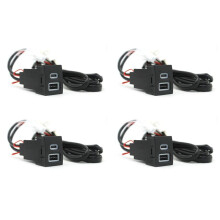 4X 12V/24V Car Phone Charger Socket Double QC3.0 Type-C PD USB Charging Port Power Adapter for 9n 9n3 2004-2011