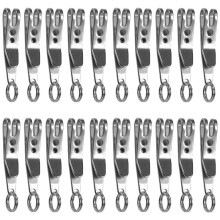 20X Multi-Purpose Clip Keychains Suspension Clip Tool with Carabiner Perfect for Hanging EDC Tools, Flashlights Etc.