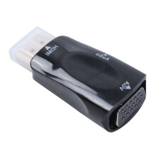 10X -Compatible to VGA Converter Gold-Plated with Connector 3.5mm Audio Cable for PC, Laptop, DVD, Desktop, Black