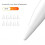 20Pcs Silicone Replacement Tip Case Protective Cover for  Pencil 1St 2Nd Touchscreen Stylus Pen Case White 5