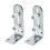 2X Floor Guide for Bottom Of Sliding Barn Doors Adjustable Wall Mount Stay Roller Guide  Bearings 2