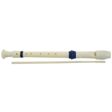 2X Music Instrument 6 Holes Soprano Flute Recorder White