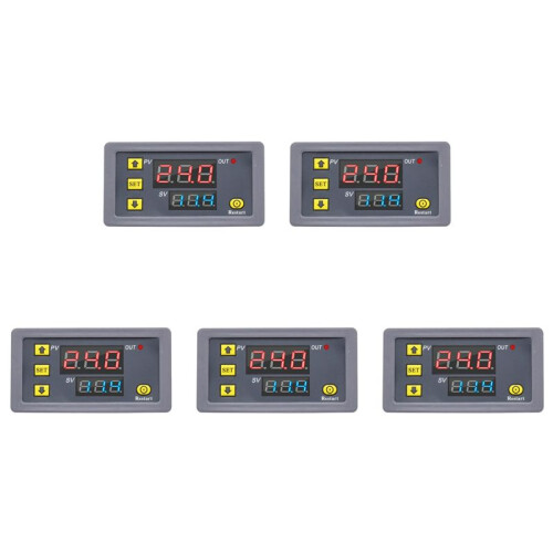 5X Digital  Delay Relay LED Display Cycle Timer Control  Adjustable Timing Relay  Delay  DC12V 1