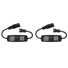 2X Controlador LED WS2812B, Control de Música con Aplicación  para Tiras de Luces LED SK6812 WS2811 WS2812, CC de 12 V A 24 V