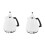2X  Dollhouse Kettle Pot Miniature Kitchen Kettle Toy Pot Dolls Decorations 1