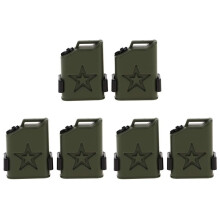 6X Decoration Accessory Plastic Fuel Tank for 1/10 Scale RC Rock Crawler Axial Wraith SCX10 90046 RC4WD Truck Car