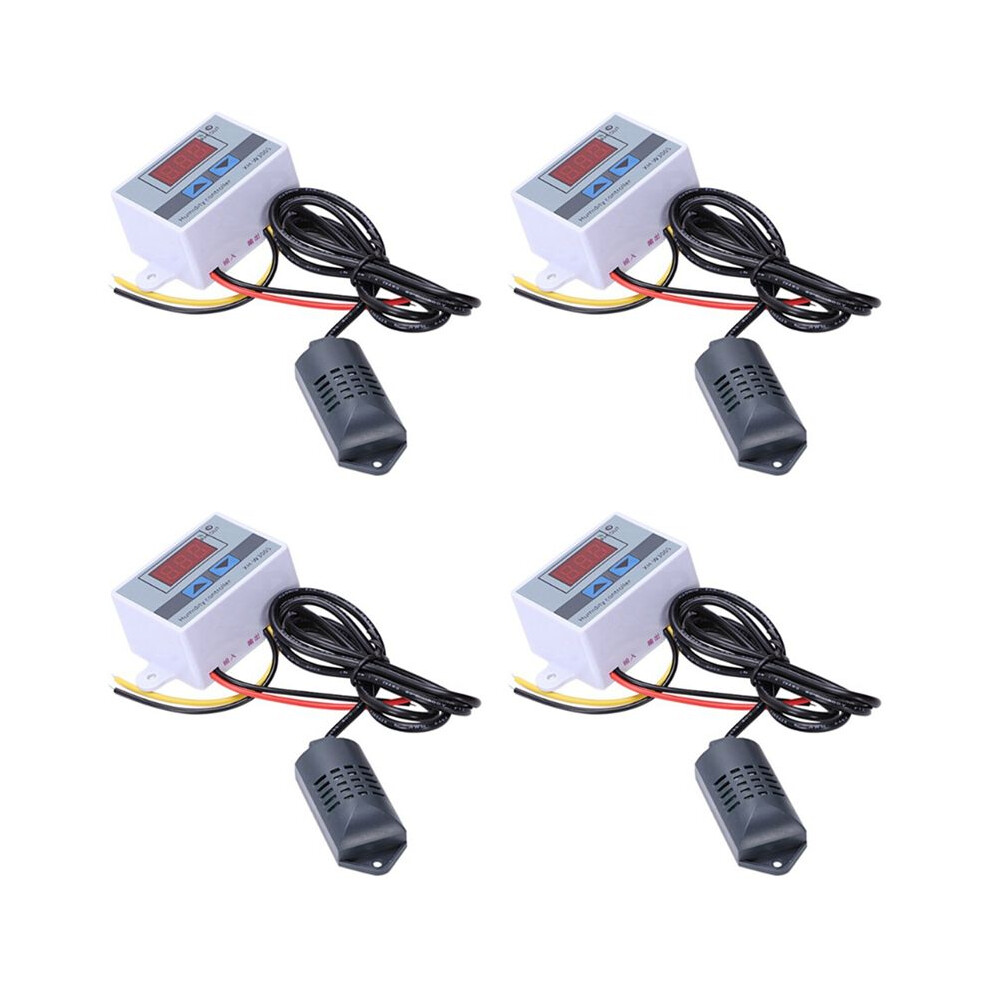 4X Xh-W3005 Ac 110-220V 10A Digital Humidity Controller 0-99%Rh Humidity Regulator With Humidity Sensor 6032999285483