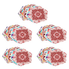 50X Non-Slip Vinyl Floor Sticker for Home Decor, Hexagon Pvc Wall Tile Decal, Peel and Stick Self-Adhesive