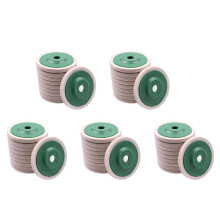 50Pcs 100Mm 4 Inch Wool Buffing Round Polishing Wheels Pads Polisher Wheels for Copper Iron&Aluminum Metal