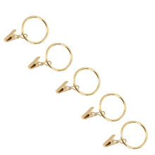 80PCS Curtain Rings with Clips, Strong Drapery Clips Hooks Tension Rod Bracket, 1.26 Inch Interior Diameter