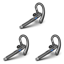 3X Wireless Headset Hands Free Single Ear Headphone Noise Cancelling Microphone for Office/Driving A