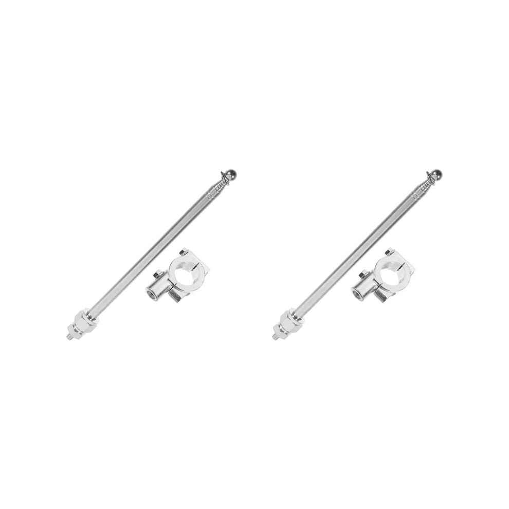 Torribaly 2X Bike Flag Pole Motorcycle Flagpole Cycling Handlebar Holder Mounting Stand Flag Pole Holder Accessories