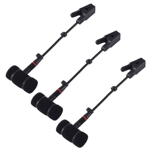 3X Saxophone Microphone Holder for Wind Instrument Mic Mount Durable Stand Microphone  Shock Mount Holder