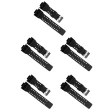 5X Natural Resin Replacement Watch Band Strap , for GD120/GA-100/GA-110/GA-100C(Black)