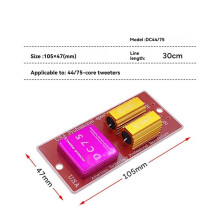 4X High Frequency Speaker Protection Board Professional Anti-Burn Bass Protector Crossover Tweeter Protection Board DC75