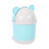 2X  Cute Desktop Trash Desktop with Lid Small Paper Basket  Flip Plastic Trash Can 5
