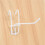 10 Pcs 3.9inch Long White Metal Store Grid Wall Bracket Display Hooks 6