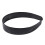 3X Bandeau Large avec Deux Rangees de Dents En Plastique Noir 3