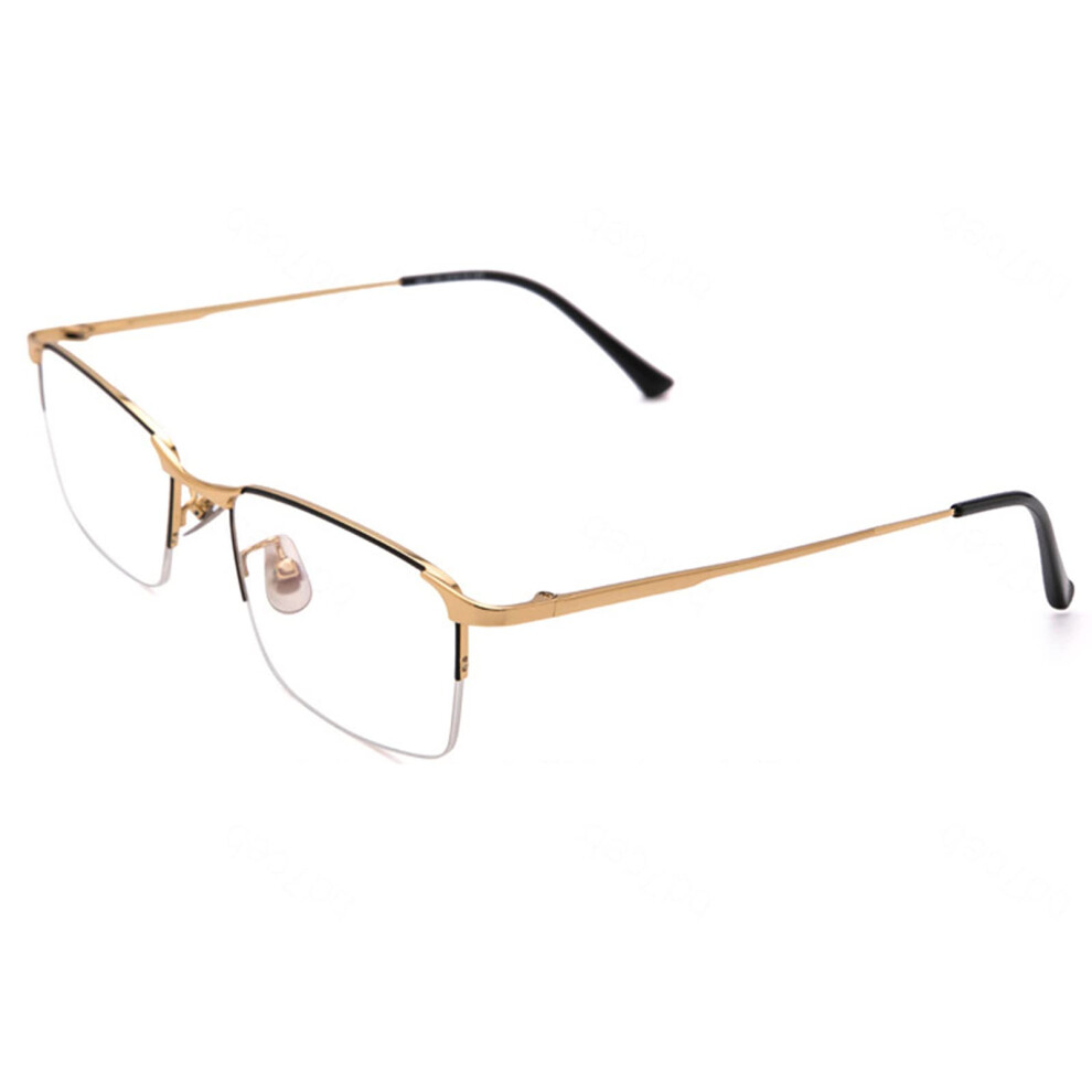Gold/Blue/Light Frame Reading Glasses +1.00 Progressive Multifocal Anti Hd Vision For Men
