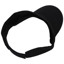 3X Visor Sun Plain Hat Sports Cap Colors Tennis Beach New Adjustable Men Women-Black