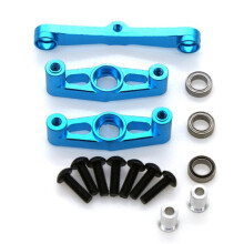 Motor Mount & Steering Assembly with Bearing for TT02 TT-02 1/10 RC Car Upgrade Parts
