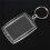 30Pcs Transparent Blank Insert Photo Picture Frame Key Ring Split Keychain 3