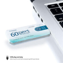 6X Temperature Data Logger TempU05 60 Days PDF Report Temperature Recorder Single Use USB Temperature Record Instrument
