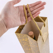 Wine Bags,  Paper Wine Bag 60 Pcs Gift Wine Bags with Handles, Single Bottle Paper Wine Bag Bulk for Christmas