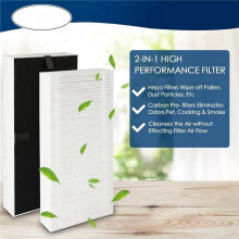 12Pack Air Purifier Filter för HRF201B,ErsäTtning U HEPA Filter för  FRF102B& Filter U,HRF201B,HHT290,Et