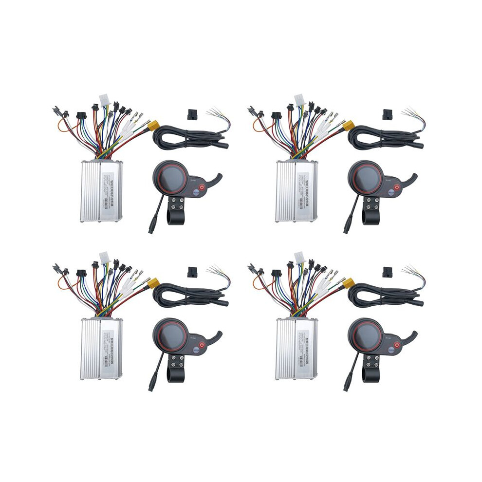 4X For M4 Electric Scooter Motor Controller Scooter Accessories With Tf-100 Dashboard Lcd Display 48V 20A 4712446561750