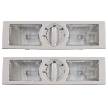 2X Car Rear Roof Reading Light Ceiling Lights for 9N 2002-2010 6Q0947291A Gray