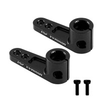 6 STÜCK Metall 25T Servo Horn Servo Arm Kompatibel mit Futaba Savox Power HD Servo für 1/8 1/10 RC Offroad Drift Auto,2