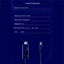 3X USB Boost Converter USB Step- Converter Kabel  5V Till 9V 12V 3,5X1,35Mm Anslutning för Power Converter,1 StöD 1