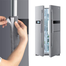 4 Pack Refrigerator Door Handle Cover Kitchen Appliance Decor Handles Anti-Skid Protector Fridge (Gray)