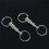 6Pcs Heavy Duty Double Porte-Cles Pull Apart Snap Lock Support D'Anneau Tournant 4