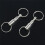 6 Pieces Removable Double Keychains Iron Nickel Double Detachable Keychain Double Keychain Rotating Ring Keychain 5