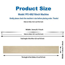 Impulse Sealer Replacement Parts 12 Inch-2 mm Heat Seal Strips PTFE Tapes Sealer Replacement Elements 12 Pack