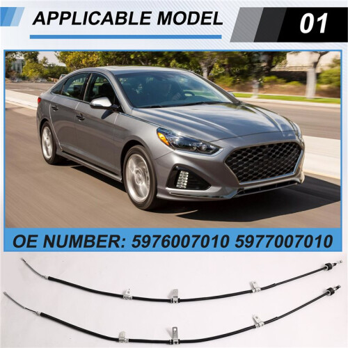 2pcs Rear Wheel Brake Cable (Left/Right) 5976007010 5977007010 for 1