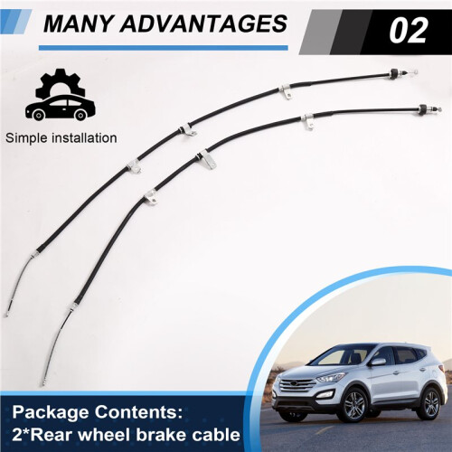 2pcs Rear Wheel Brake Cable (Left/Right) 5976007010 5977007010 for 2